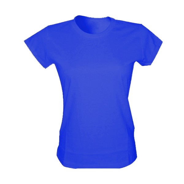 Camisa baby look femenina jardel azul royal