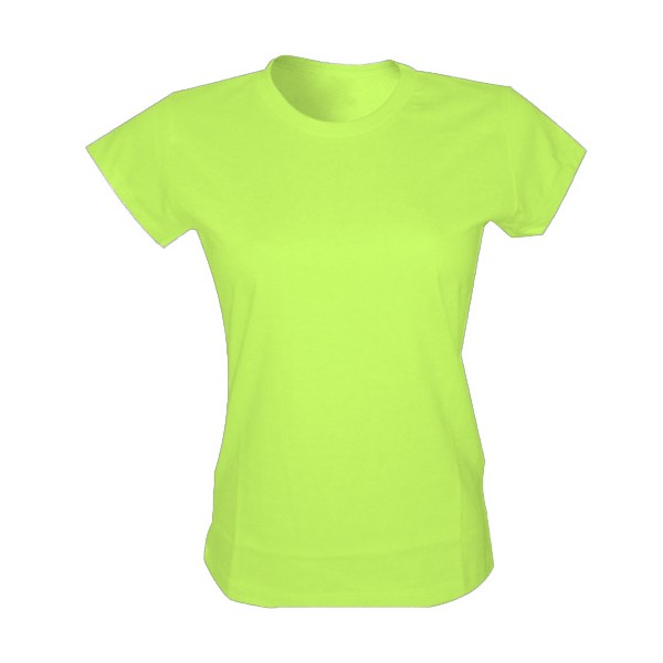 Camiseta Verde Limão Algodão ou Poliéster