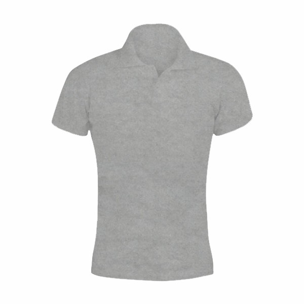 Camisa polo feminina piquet 50 50 jardel cinza mescla Jardel